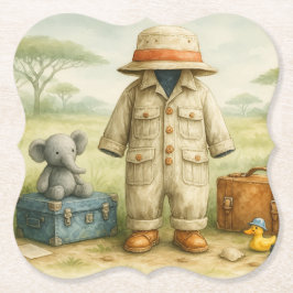 The Little Explorer | Safari Adventure Baby Shower ペーパーコースター
