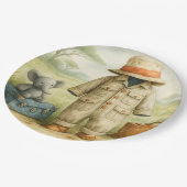 The Little Explorer | Safari Adventure Baby Shower ペーパープレート (アングル)