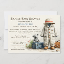 The Little Explorer | Safari Adventure Baby Shower 招待状