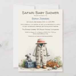 The Little Explorer | Safari Adventure Baby Shower 招待状
