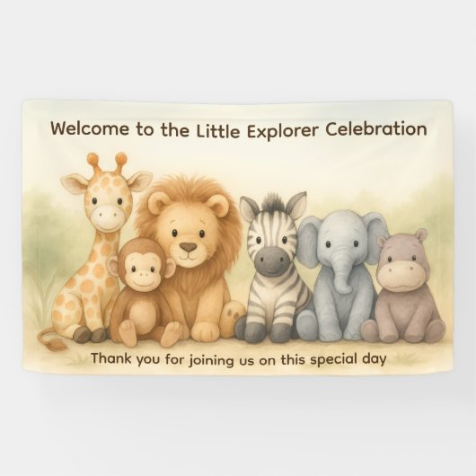 The Little Explorer | Safari Friends Adventure 横断幕 (横)