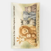 The Little Explorer | Safari Friends Adventure 横断幕 (縦)