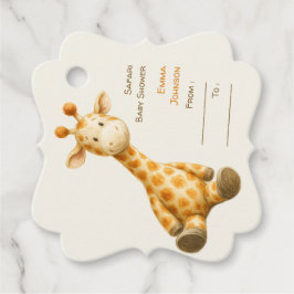 The Little Explorer | Safari Friends Baby Shower フェイバータグ