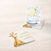 The Little Explorer | Safari Friends Baby Shower ペーパーコースター (インサイチュ)