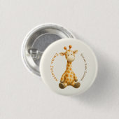 The Little Explorer | Safari Friends Baby Shower 缶バッジ (正面&裏面)