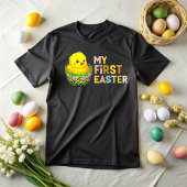 The little girl's first Easter ベビーTシャツ