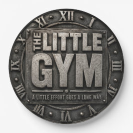 The Little Home Gym Fitness Motivation Gift ペーパープレート