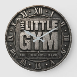 The Little Home Gym Fitness Motivation Gift ラージ壁時計