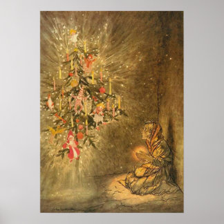 The Little Match Girl by arthur rackham ポスター