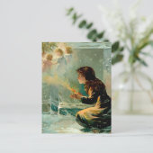 "The Little Match Girl" by E S Hardy ポストカード (スタンド正面)