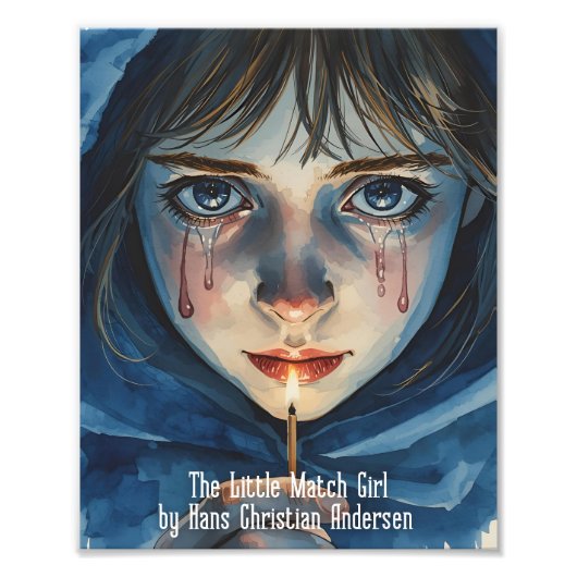 "The Little Match Girl" by Hans Christian Andersen フォトプリント (正面)