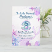 The Little Mermaid Birthday Party  招待状 (スタンド正面)