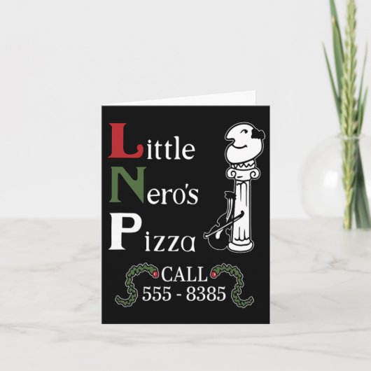 The Little Nero's Pizza Christmas  カード (正面)