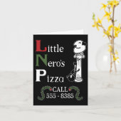 The Little Nero's Pizza Christmas  カード (黄色い花)