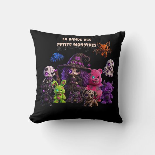 The Little Plush Monsters Gang クッション (正面)