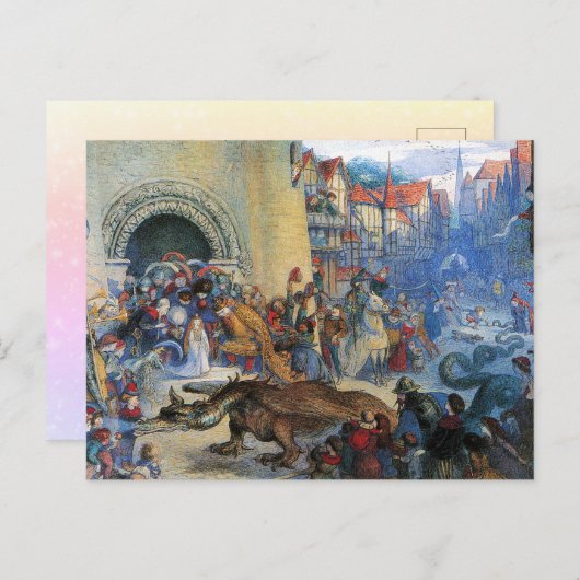 The Little Princess's Birthday Dragon  ポストカード (正面/裏面)