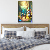 The Little Steps of Big Friendship キャンバスプリント (インサイチュ (寝室))