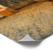 The Little Street by Johannes Vermeer  ポスター (角)