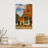 The Little Street by Johannes Vermeer  ポスター (キッチン)