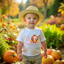 The Little Thanksgiving Turkey ベビーTシャツ