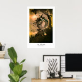 The Little Witch Art Print by Ida Outhwaite Occult ポスター (ホームオフィス)