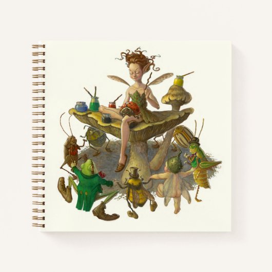 “The Littlest Artist” 8.5 x 8.5" Notebook ノートブック (正面)