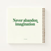 “The Littlest Artist” 8.5 x 8.5" Notebook ノートブック (裏面)