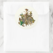 “The Littlest Artist” Stickers ラウンドシール (バッグ)