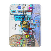 The Lively town of Galway-Ireland マグネット (縦)