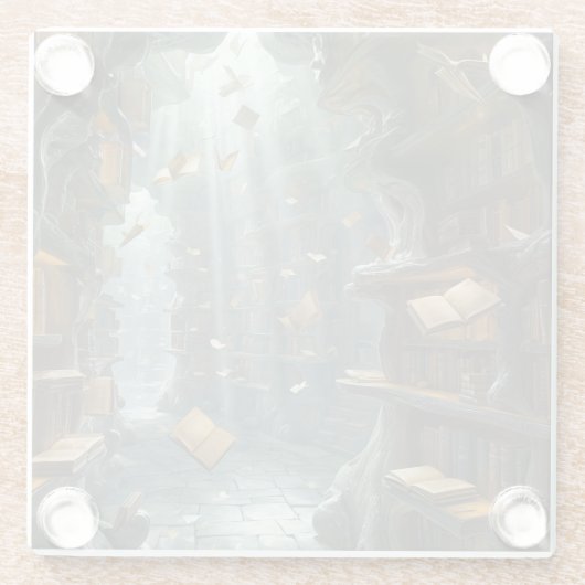 The Living Library ガラスコースター (裏面)