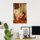 The Loggia by John William Waterhouse ポスター (ホームオフィス)