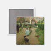 The Loiterers, 1888 (キャンバス上の油) マグネット (正面/裏面)