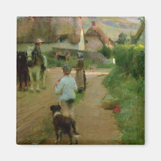 The Loiterers, 1888 (キャンバス上の油) マグネット (正面)