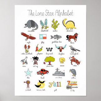 The Lone Star Alphabet ポスター