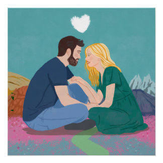 The long journey of respect Romantic Digital Pos ポスター