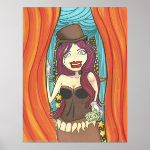 The Long Show Cartoon Fantasy Carnival Ticket Girl ポスター
