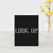 The Look Up Keep Looking Up Motivational Tees カード (黄色い花)