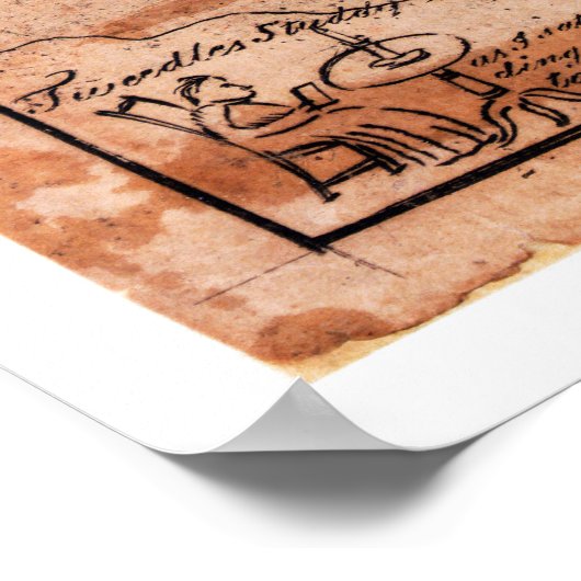 The Looking Glass for 1787 by Amos Doolittle ポスター (角)