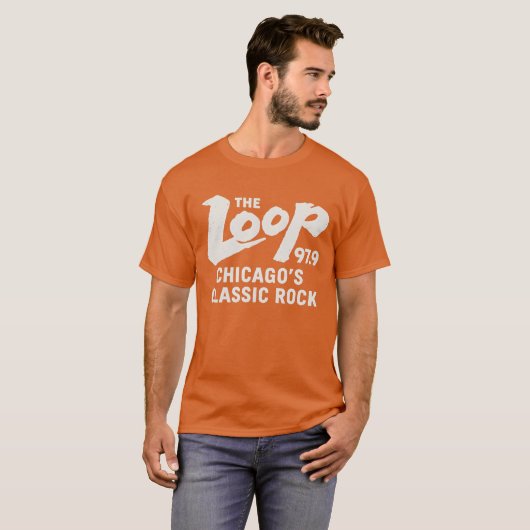 The Loop 97.9 – Chicago’s Classic Rock Radio Tシャツ (正面フル)
