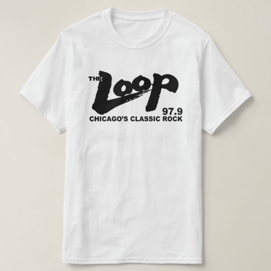 The Loop 97.9 FMシカゴのクラシックRock Tシャツ (デザイン正面)