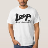 The Loop 97.9 FMシカゴのクラシックRock Tシャツ (正面)