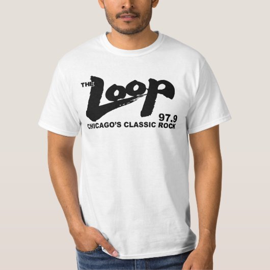 The Loop 97.9 FMシカゴのクラシックRock Tシャツ (正面)