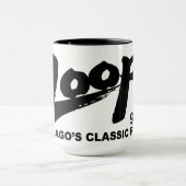 The Loop 97.9 FMシカゴのクラシックRock v1 マグカップ (中央)