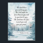 The Lord 賛美 You Bible  Winter Magnetic Card<br><div class="desc">引用文聖なる書物、 経典感動的付き磁気カードは、青と白の冬の水の色の風景を描き、水の巻きストリームは松の木を覆っシンプルた雪に囲まれた。聖書の第6:24-26節に記されている賛美「主よと保あなたよ。主は彼の顔を輝かせ、あなた方に恵み与え、あなた方に恵み深くしなさい。主は彼の顔をあなたがたに向け、あなた方に平安を与えなさい与え。</div>