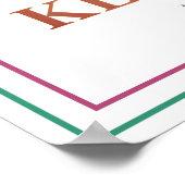 The Lord Bless You And Keep You Bold Numbers 6 24 ポスター (角)