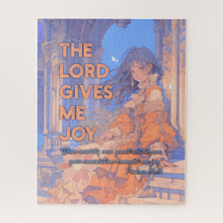 The Lord Gives Me Joy - Christian Retro Anime ジグソーパズル
