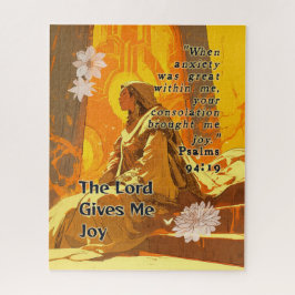 The Lord Gives Me Joy - Christian Retro Anime ジグソーパズル