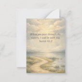 The Lord Is Carrying You Christian Encouragement ノートカード (裏面)