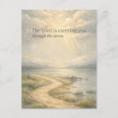 The Lord Is Carrying You Christian Encouragement ポストカード (正面)