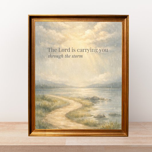 The Lord Is Carrying You Christian Faith ポスター